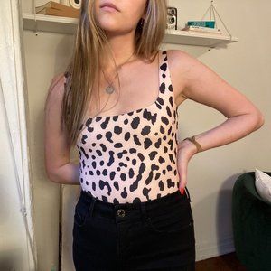 Princess Polly Light Pink Cheetah Bodysuit